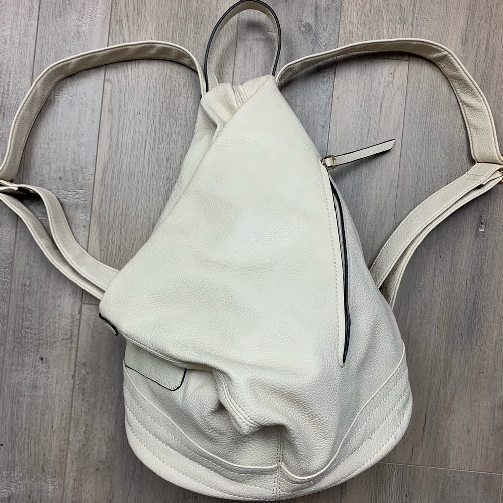 Vegan Leather Asymmetrical backpack NWOT  Not Used